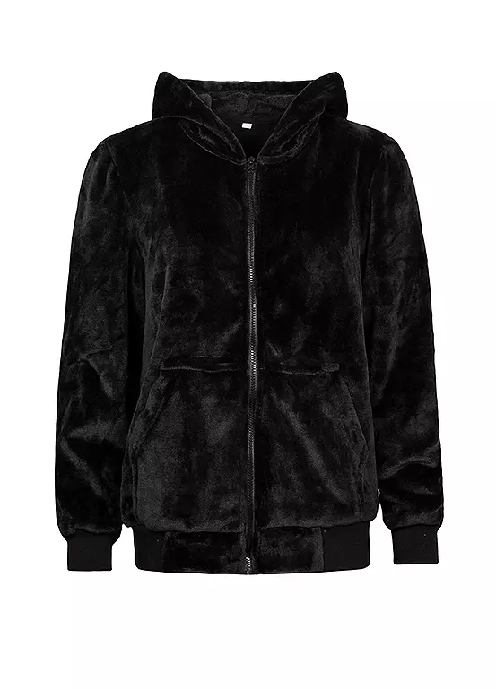 bonprix Heat Holders Ladies Black Lounge Hoodie
