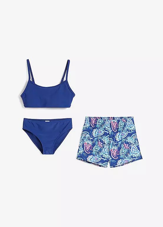 bonprix Kids Bikini Top Bottoms & Shorts Set