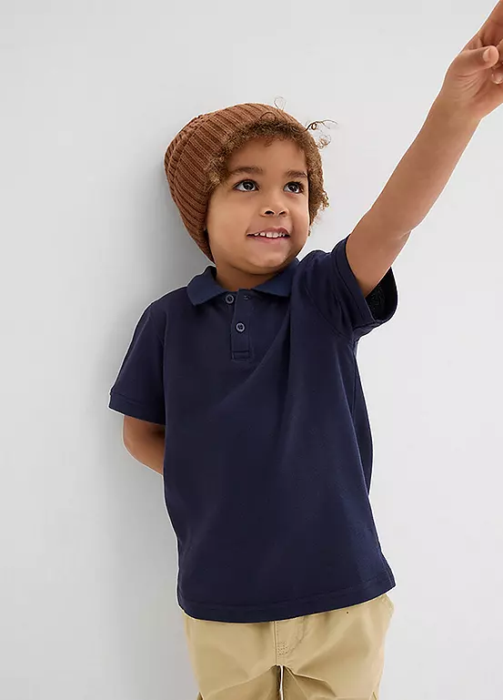 bonprix Kids Cotton Short Sleeve Polo Shirt