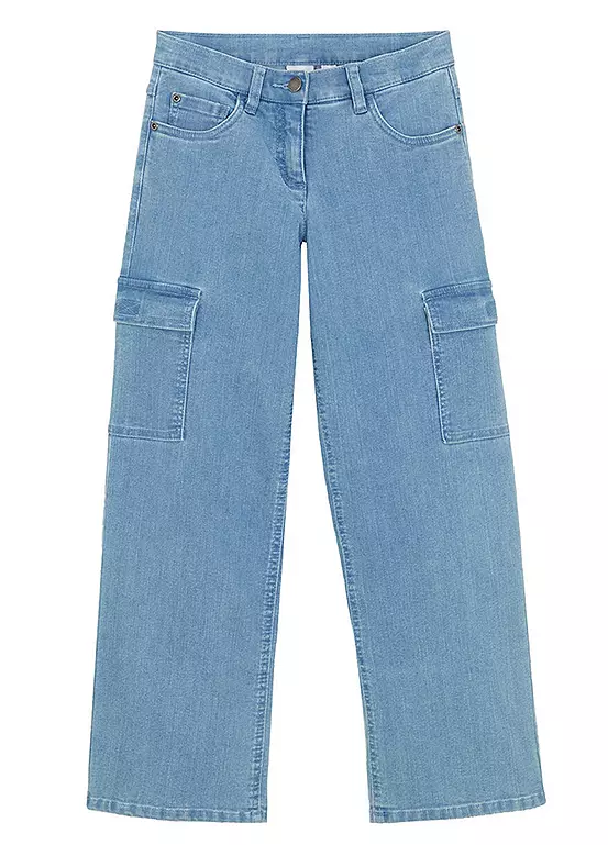 Bonprix Kids Denim Cargo Jeans