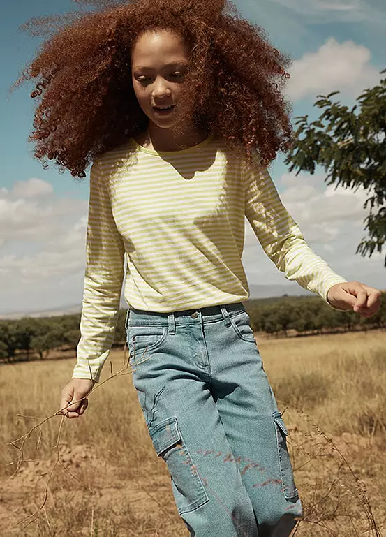 Bonprix Kids Denim Cargo Jeans