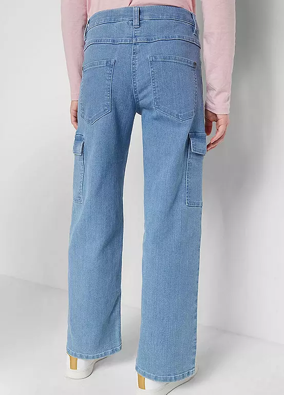 Bonprix Kids Denim Cargo Jeans