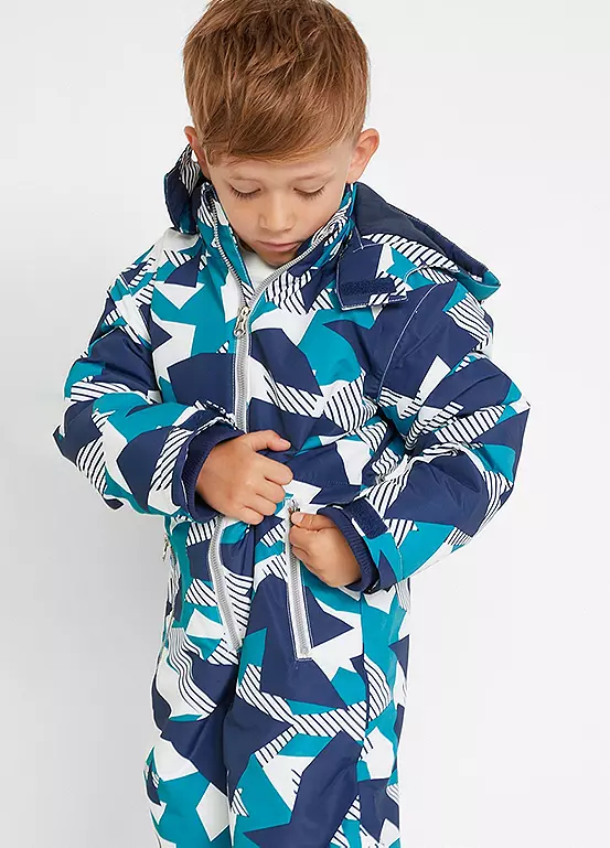Bonprix Kids Detachable Hood Waterproof Snowsuit