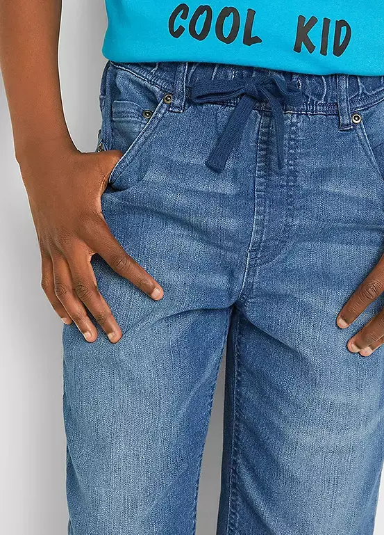 Bonprix Kids Drawstring Denim Shorts