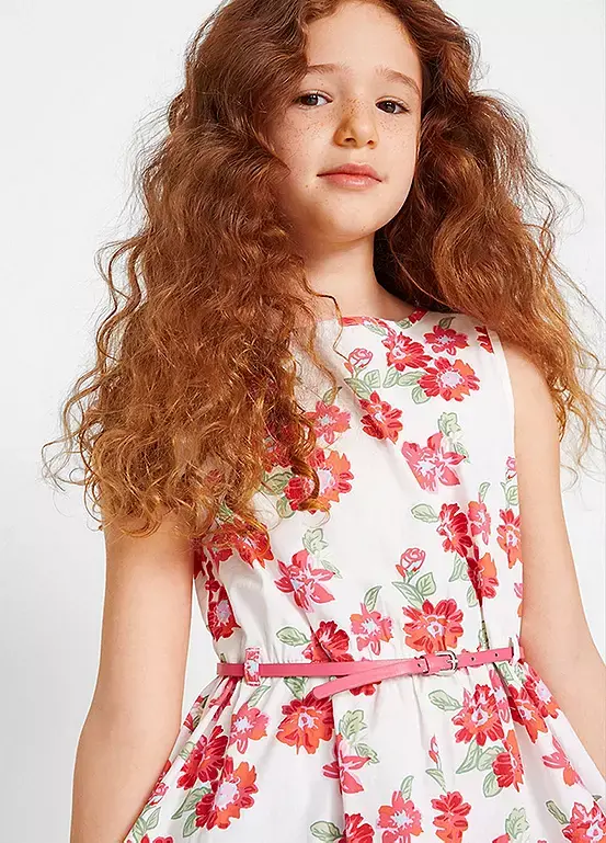 Bonprix Kids Floral 3-Piece Jersey Dress