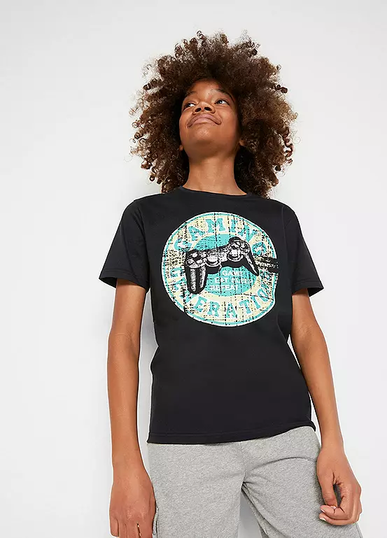 bonprix Kids Gaming Print T-Shirt