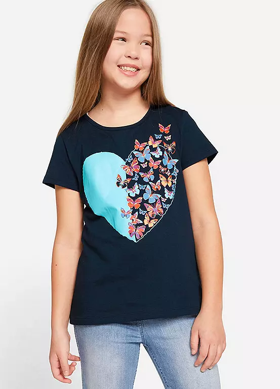 bonprix Kids Heart Butterfly T-Shirt