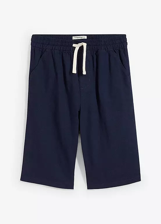 Bonprix Kids Linen Mix Pull-On Shorts