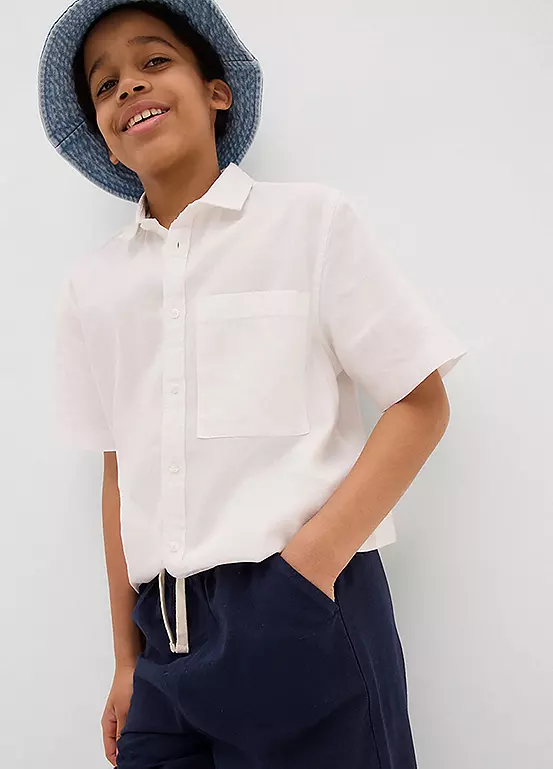 Bonprix Kids Linen Mix Pull-On Shorts