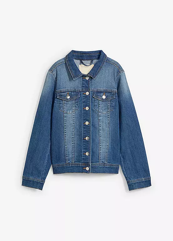 Bonprix Kids Oversized Collar Denim Jacket