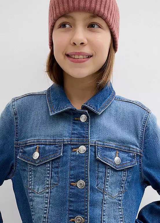 Bonprix Kids Oversized Collar Denim Jacket