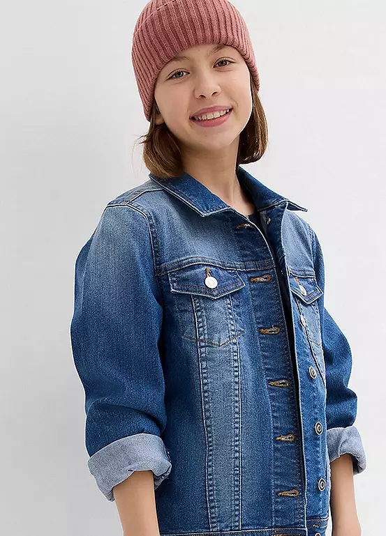 Bonprix Kids Oversized Collar Denim Jacket