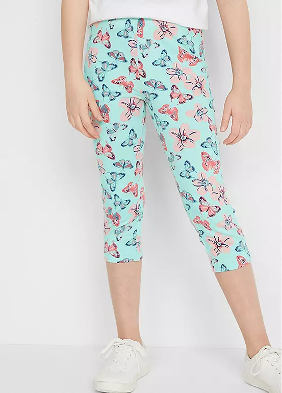 Bonprix Kids Pack Of 2 Cropped Leggings