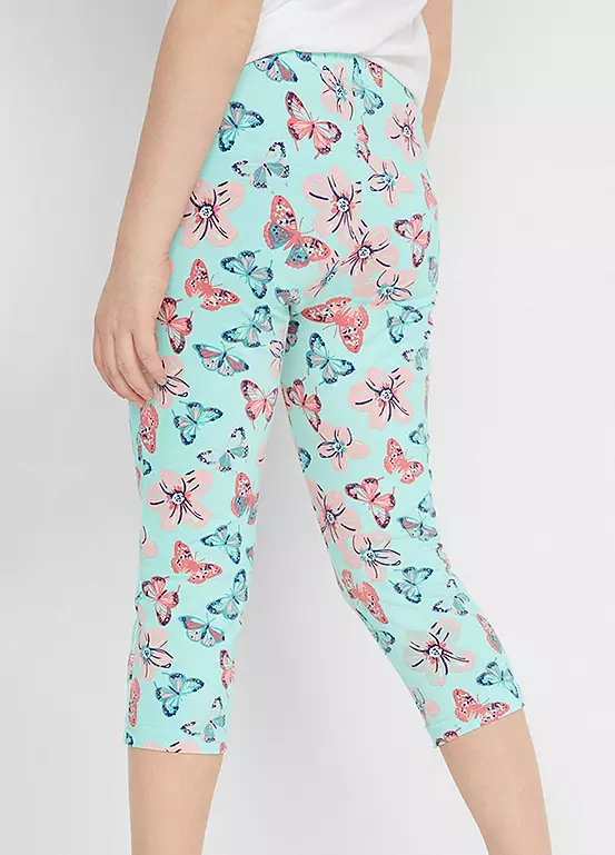 Bonprix Kids Pack Of 2 Cropped Leggings