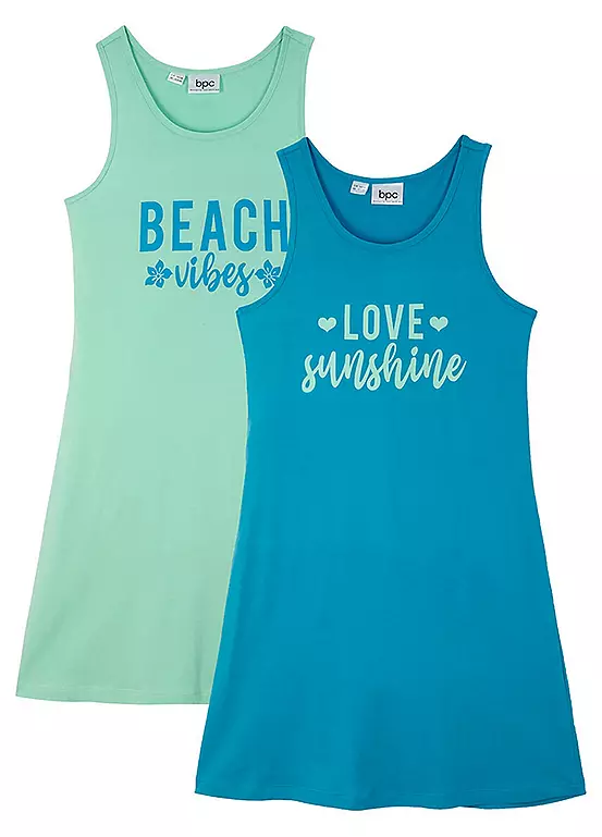 bonprix Kids Pack of 2 Jersey Dresses