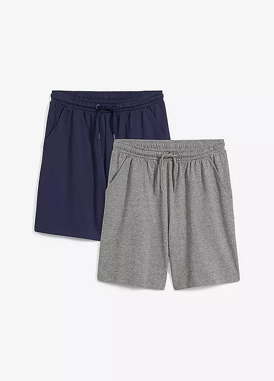 bonprix Kids Pack of 2 Lightweight Jersey Shorts