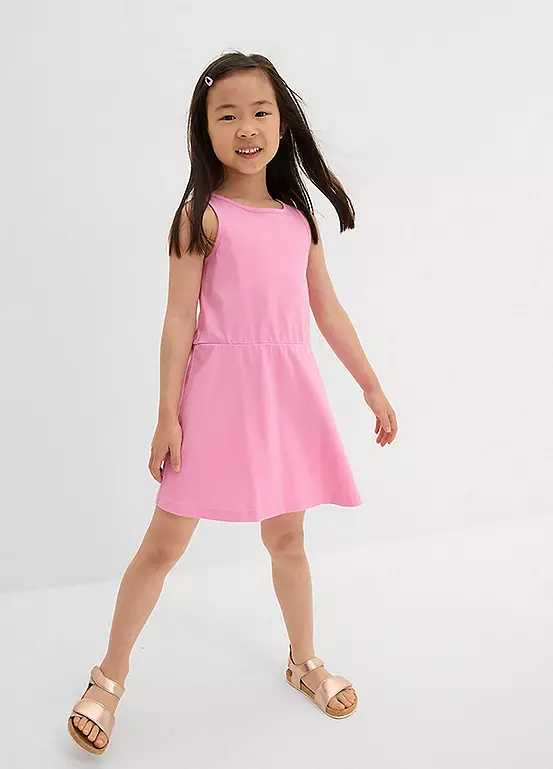 Bonprix Kids Pack Of 3 Sleeveless Jersey Dresses