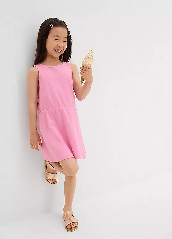 Bonprix Kids Pack Of 3 Sleeveless Jersey Dresses