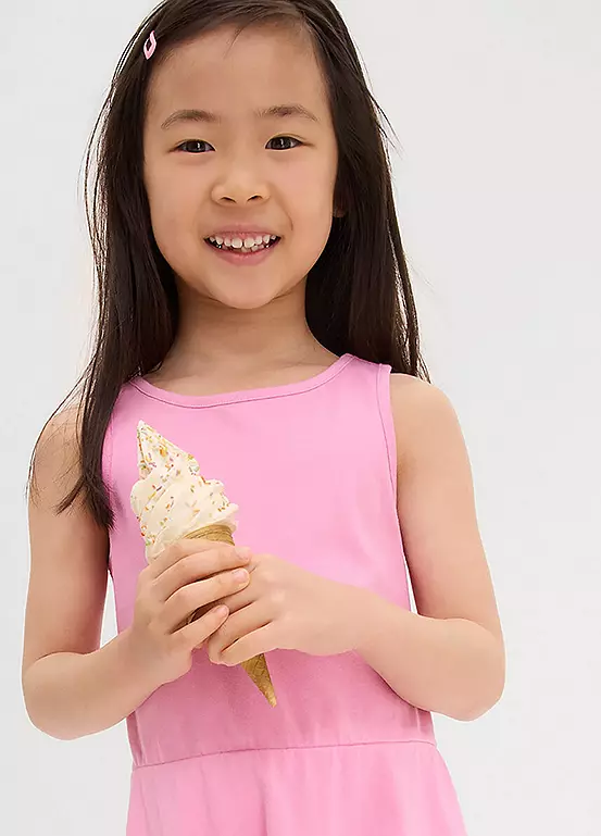 Bonprix Kids Pack Of 3 Sleeveless Jersey Dresses