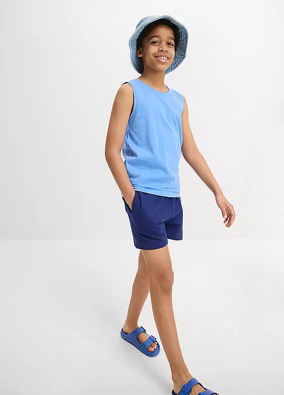 Bonprix Kids Pack Of 5 Round Neck Tank Tops