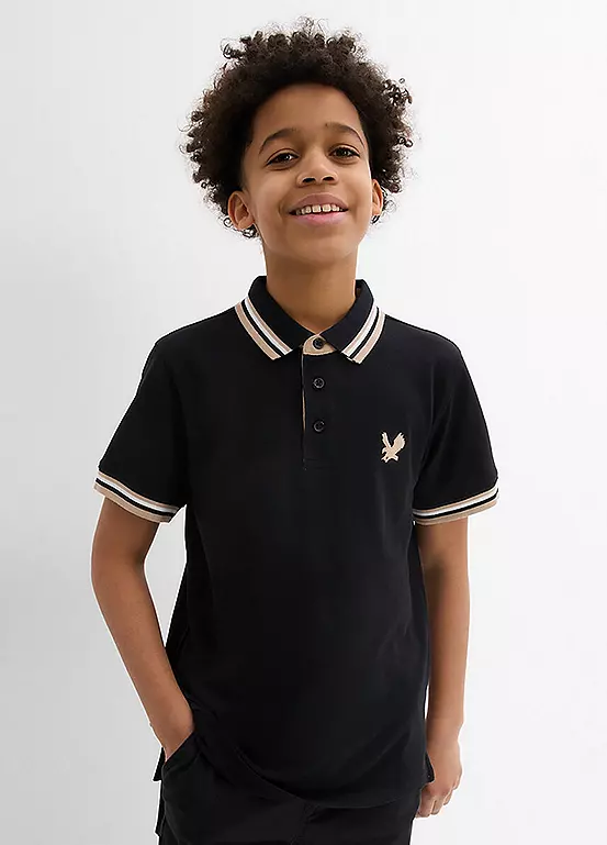 bonprix Kids Piqué Short Sleeve Polo Shirt