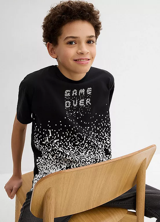 Bonprix Kids Pixar Game Over Short Sleeve T-Shirt