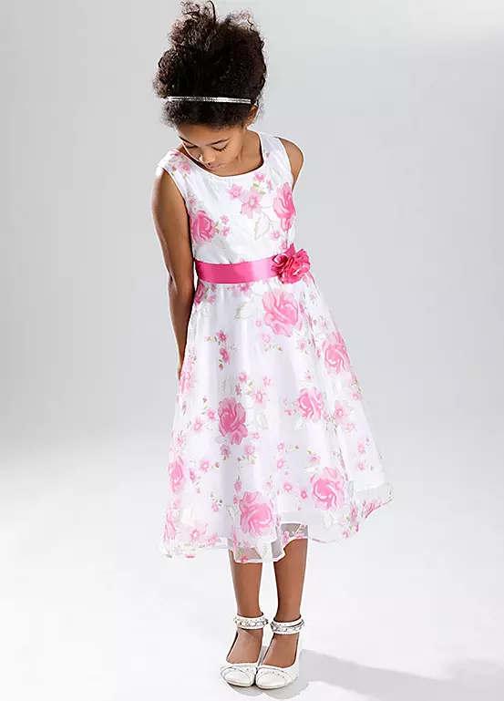 Bonprix Kids Printed Skater Dress