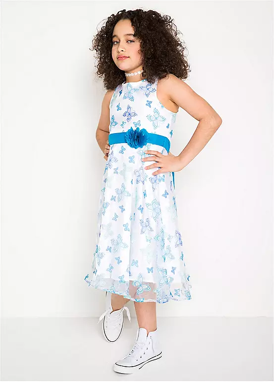 Bonprix Kids Printed Skater Dress