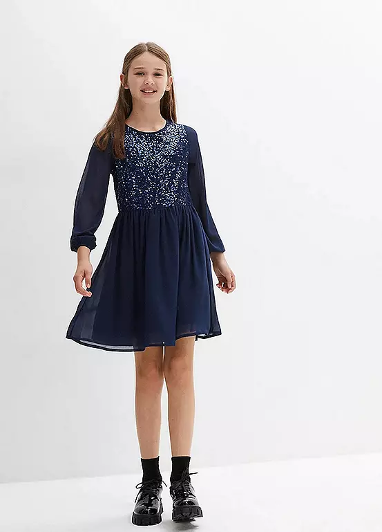 bonprix Kids Sequin Party Dress