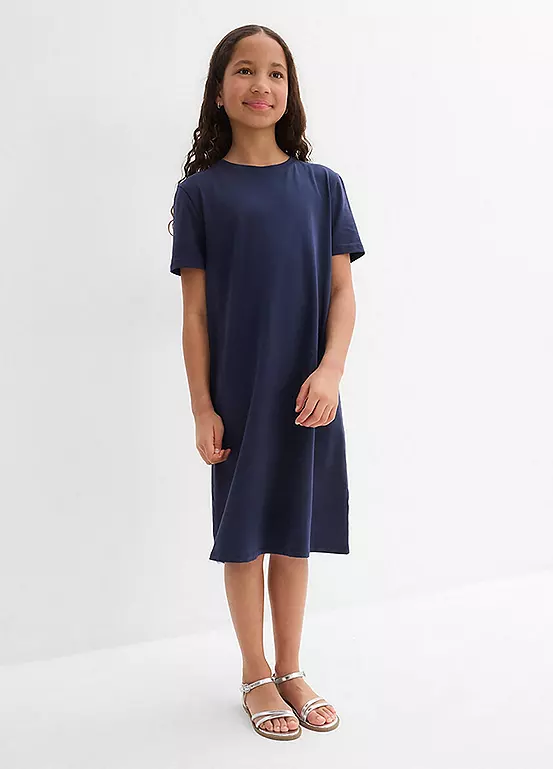 bonprix Kids Short Sleeve Jersey T-Shirt Dress