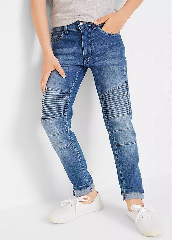 bonprix Kids Skinny Biker Jeans