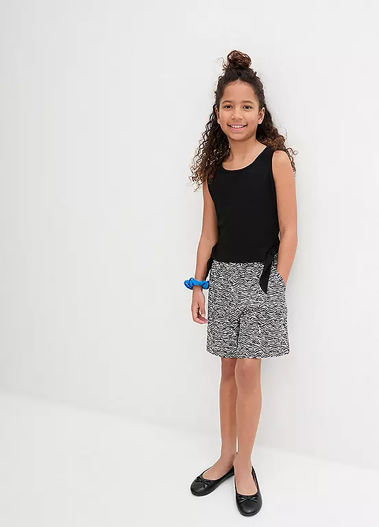bonprix Kids Sleeveless Jersey Top & Shorts Set