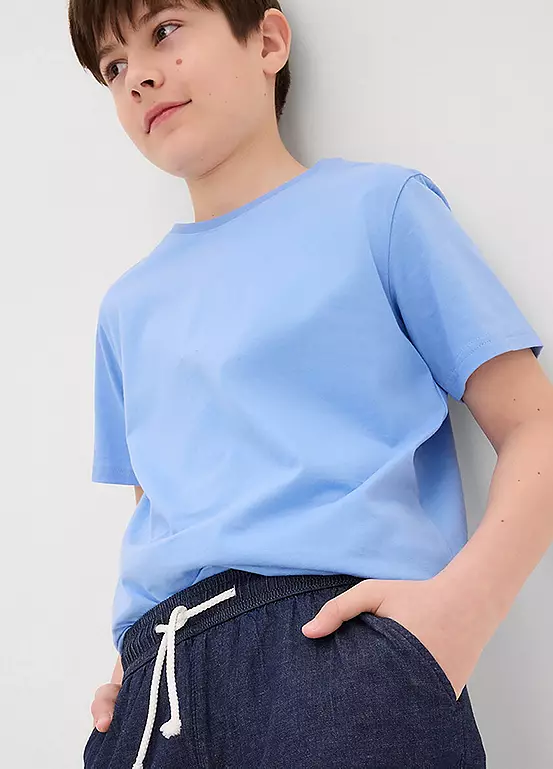 Bonprix Kids Slip-On Stretch Denim Shorts