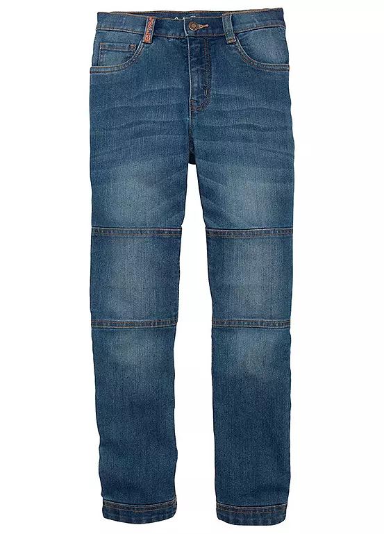 Bonprix Kids Zip Button Fastening 5-Pocket Jeans