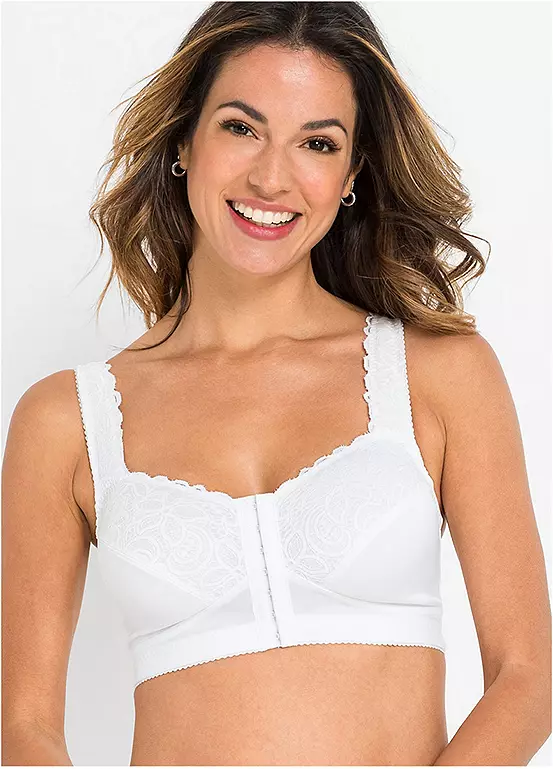 bonprix Lace Trim Support Bra