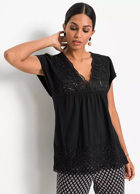 bonprix Lace Trim Tunic