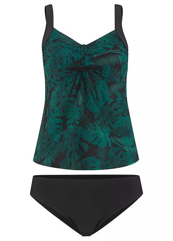 Bonprix Leaf Print Tankini