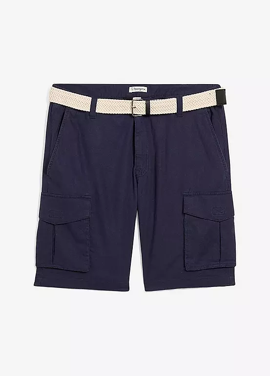 Bonprix Linen Blend Belted Shorts