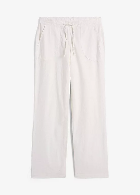Bonprix Linen Blend Trousers