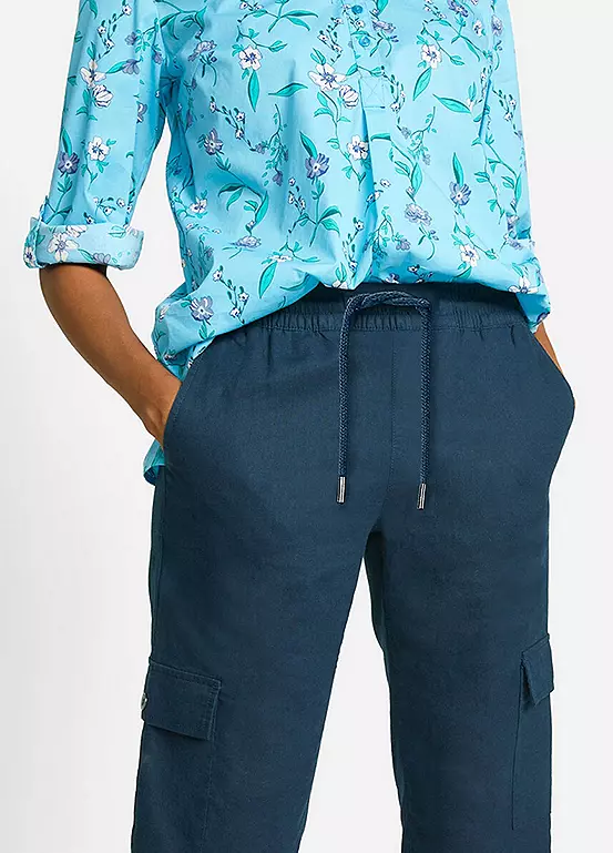 Bonprix Linen Cargo Pants