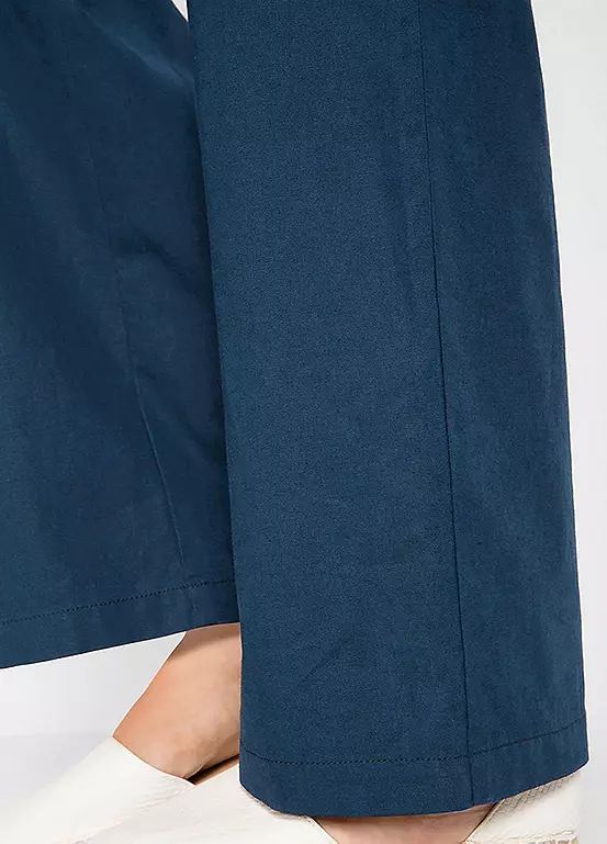 Bonprix Loose Linen Blend Trousers