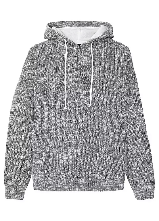 Bonprix Marl Knit Hoodie