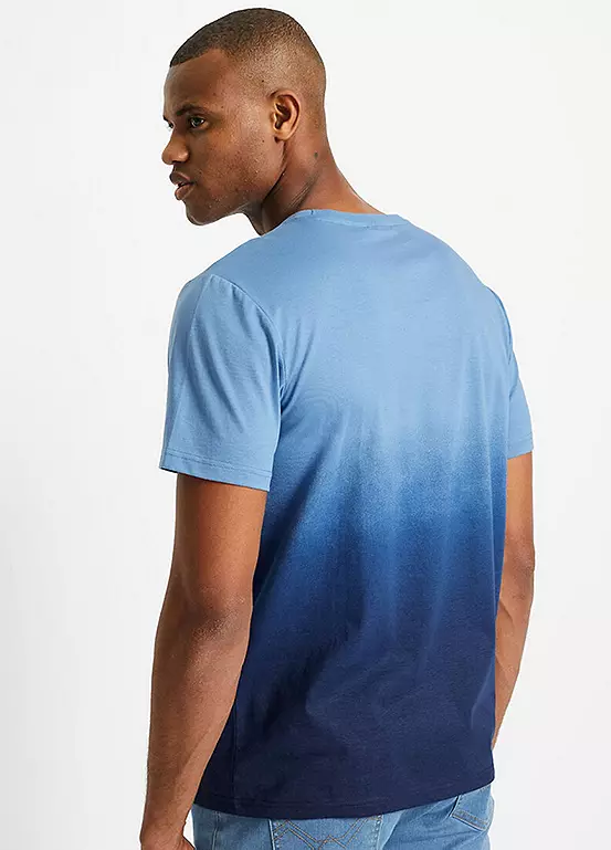 Bonprix Men’s Dip-Dye Gradient T-Shirt