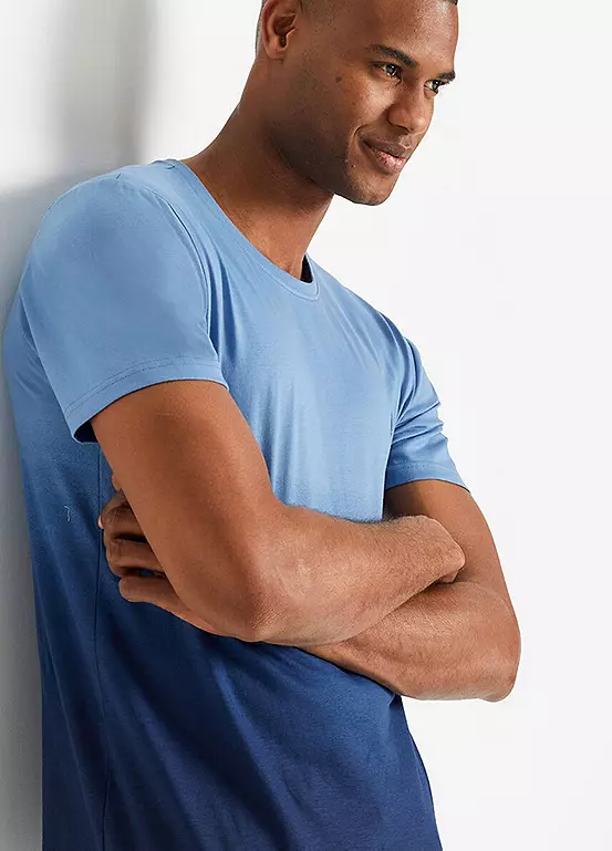 Bonprix Men’s Dip-Dye Gradient T-Shirt