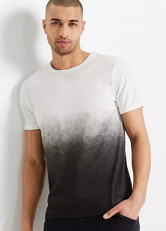 bonprix Men’s Dip-Dye T-Shirt