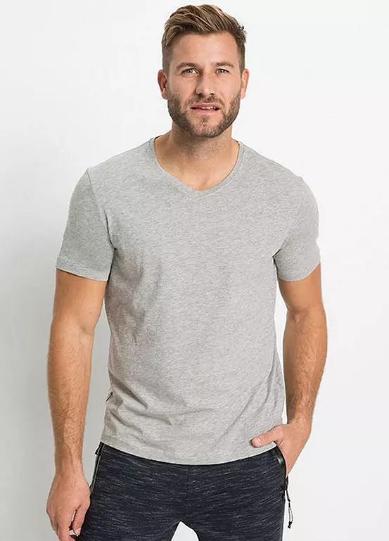 Bonprix Men’s Pack Of 3 V-Neck T-Shirts
