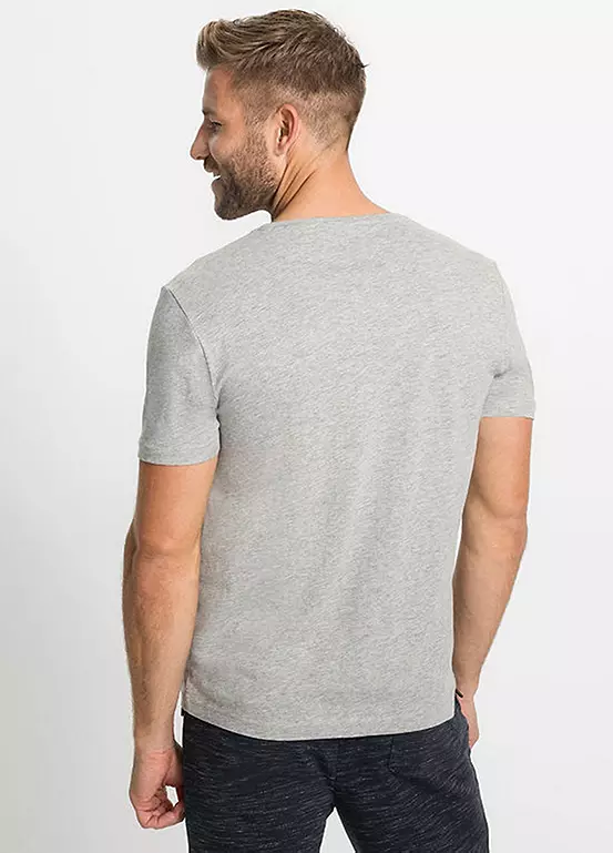 Bonprix Men’s Pack Of 3 V-Neck T-Shirts