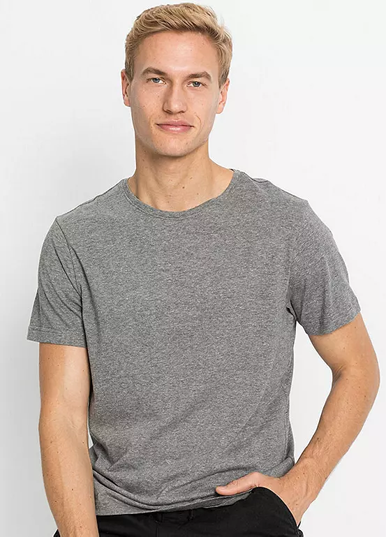 Bonprix Men’s Pack Of 5 Crew Neck T-Shirts