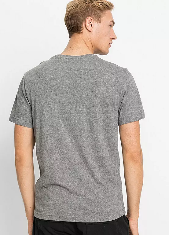 Bonprix Men’s Pack Of 5 Crew Neck T-Shirts