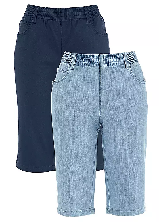 bonprix Pack of 2 Essential Shorts